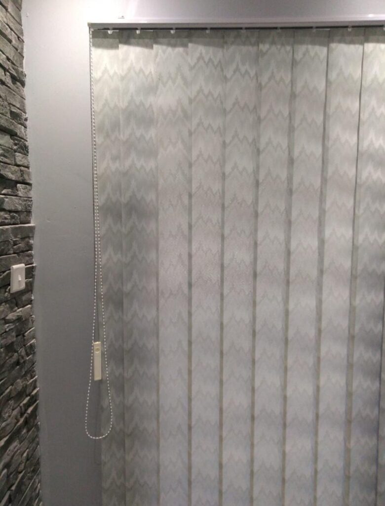 grey vertical blind